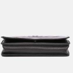 Chanel CC Patent Diamond Wallet On Chain
