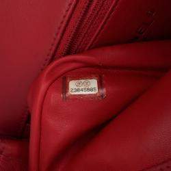 Pre Owned Chanel Pink Mini Quilted Lambskin Carry Chic Flap