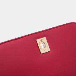 Pre Owned Chanel Pink Mini Quilted Lambskin Carry Chic Flap