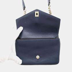 Chanel V Stitch  Navy/Black Leather Waist Bag