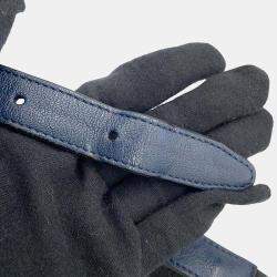 Chanel V Stitch  Navy/Black Leather Waist Bag
