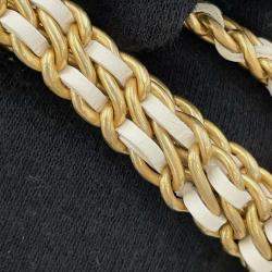 Chanel White Lambskin Chain Shoulder Bag