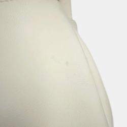 Chanel White Lambskin Chain Shoulder Bag