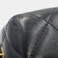 Chanel Matelasse Cc Logo Box Chain Black Lambskin shoulder  Bag
