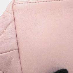 Chanel Pink Lambskin CC Logo Hobo Bag 
