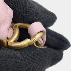 Chanel Pink Lambskin CC Logo Hobo Bag 