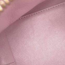 Chanel Pink Lambskin CC Logo Hobo Bag 
