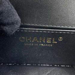 Chanel Black Leather Mini Boy Chain Shoulder Bag 