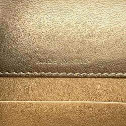 Pre Owned Chanel Gold Lambskin Phone Case Shoulder Bag