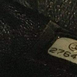 Chanel Navy Blue Small Knit and Calfskin Gabrielle Hobo