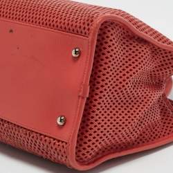 Chanel Brick Red Perforated Leather Up in the Air Tote