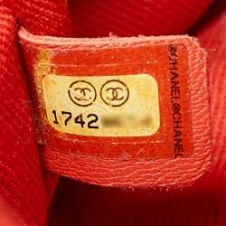Chanel Brick Red Perforated Leather Up in the Air Tote