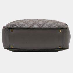 Chanel Grey CC Quilted Calfskin Triptych Tote