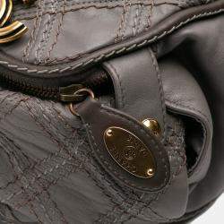 Chanel Grey CC Quilted Calfskin Triptych Tote