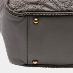 Chanel Grey CC Quilted Calfskin Triptych Tote