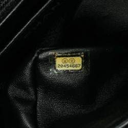 Pre Owned Chanel Black Mini Square Classic Patent Single Flap