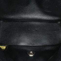 Pre Owned Chanel Black Mini Square Classic Patent Single Flap