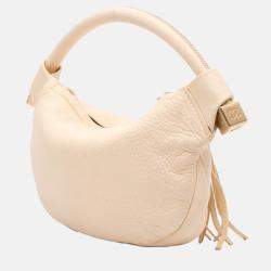 Chanel Beige/Brown CC Calfskin Tassel Hobo