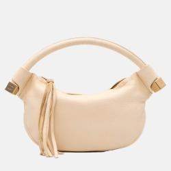 Chanel Beige/Brown CC Calfskin Tassel Hobo