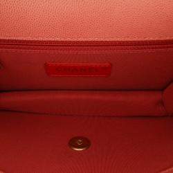 Chanel Pink Small Quilted Caviar Sunset On The Sea Flap