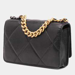 Chanel Black Quilted Lambskin 19 Wallet on Chain