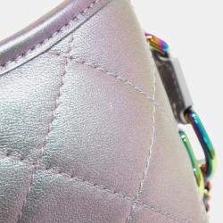 Chanel Multicolor/Purple Leather Gabrielle Shoulder Bag