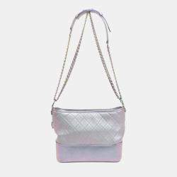 Chanel Multicolor/Purple Leather Gabrielle Shoulder Bag