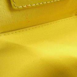 Chanel Yellow Leather Vanity Case Shoulder Bag