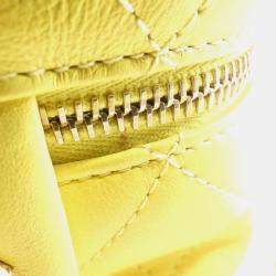 Chanel Yellow Leather Vanity Case Shoulder Bag