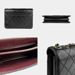 Pre Owned Chanel Black Leather Beauty Lock Shoulder Bag