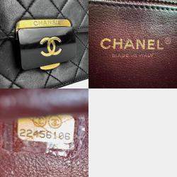 Pre Owned Chanel Black Leather Beauty Lock Shoulder Bag