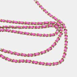 Chanel Purple Multicolor Tweed Chain Shoulder Bag