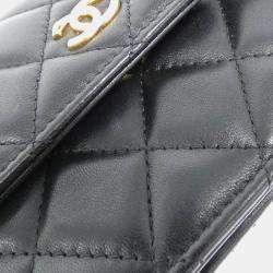 Chanel Black Mini CC Clutch On Chain