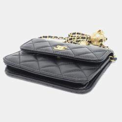 Chanel Black Mini CC Clutch On Chain