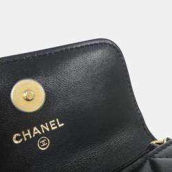 Chanel Black Mini CC Clutch On Chain