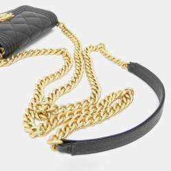 Chanel Boy Line Chain Clutch Bag