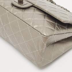 Chanel Grey Quilted Aged Leather 226 Reissue 2.55 Flap Bag