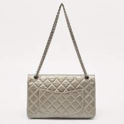 Chanel Grey Quilted Aged Leather 226 Reissue 2.55 Flap Bag