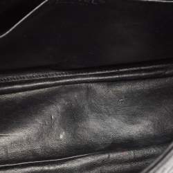 Pre Owned Chanel Black Quilted Caviar Leather Jumbo Classic Single Flap Bag