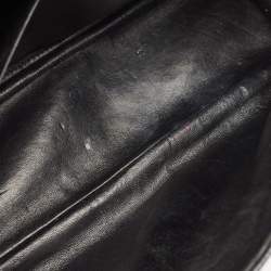Pre Owned Chanel Black Quilted Caviar Leather Jumbo Classic Single Flap Bag