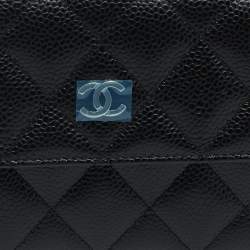 Chanel Black Caviar Leather CC Classic Continental Wallet
