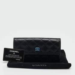 Chanel Black Caviar Leather CC Classic Continental Wallet