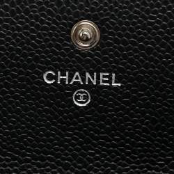 Chanel Black Caviar Leather CC Classic Continental Wallet