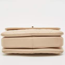 Chanel Beige Quilted Leather Small Trendy CC Top Handle Bag