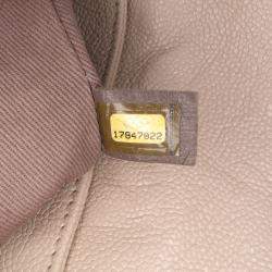 Chanel Beige Brown Chanel Beige/Brown Medium Quilted Caviar Coco Pleats Messenger Flap
