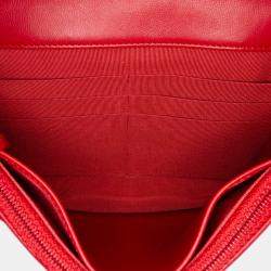 Chanel Red CC Lambskin Wallet on Chain