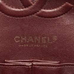 Chanel Black Chevron Leather Medium Classic Double Flap Bag