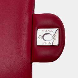 Chanel Red Medium Classic Patent Double Flap