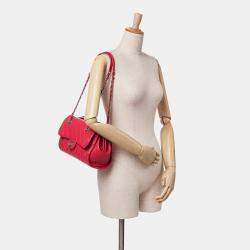 Chanel Pink CC Quilted Lambskin Kisslock Frame Flap Tote