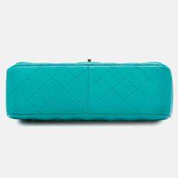 Chanel Blue Jumbo Classic Lambskin Double Flap